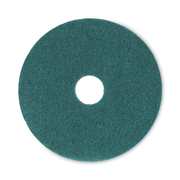 Boardwalk Heavy-Duty Scrubbing Floor Pads, 16" Diameter, Green, PK5 BWK4016GRE